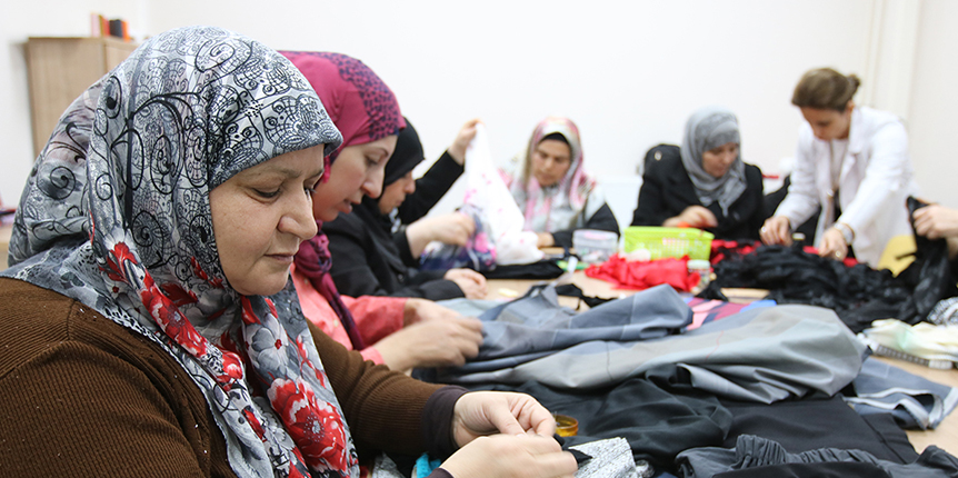 Sığınmacı Kadınlar Meslek Sahibi Oluyor
