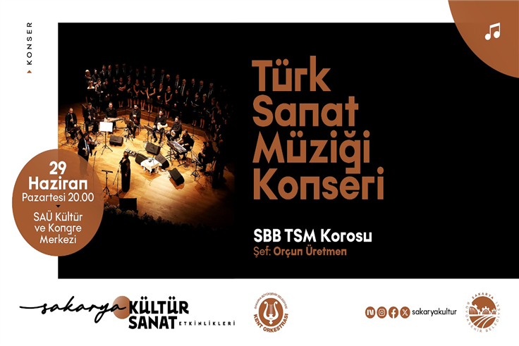 Büyükşehir’in Haziran takvimi Türk Sanat Müziği Konseriyle sona eriyor