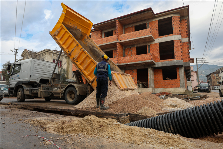 Yeni yağmur suyu hattı ile Elperek Mahallesi yoğun yağışlara karşı güvende