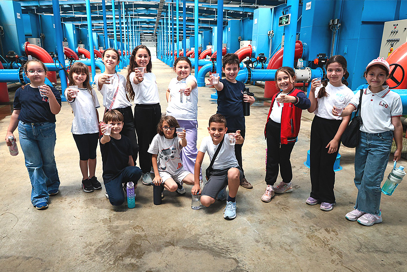 Minikler SASKİ’nin çevre dostu tesislerini keşfetti