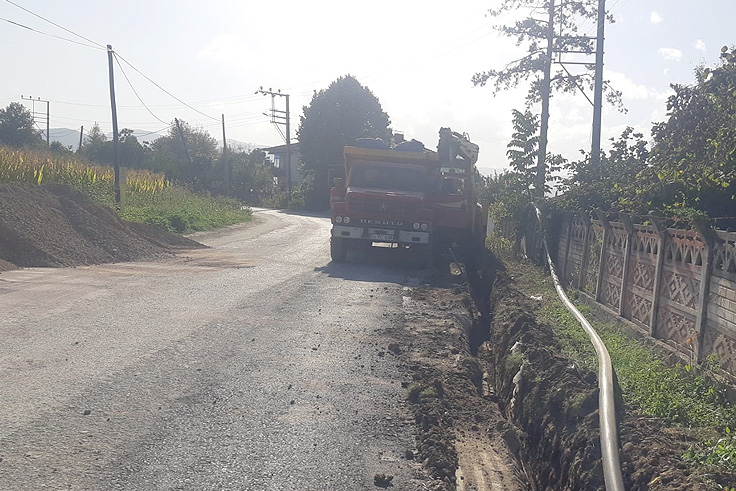 Çaybaşı Fuadiye Mahallesi’nin 2 bin metrelik hattı Büyükşehir ile yenileniyor