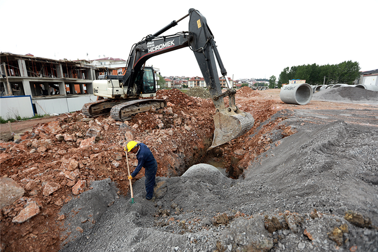 SASKİ’den yeni cadde için sağlam altyapı