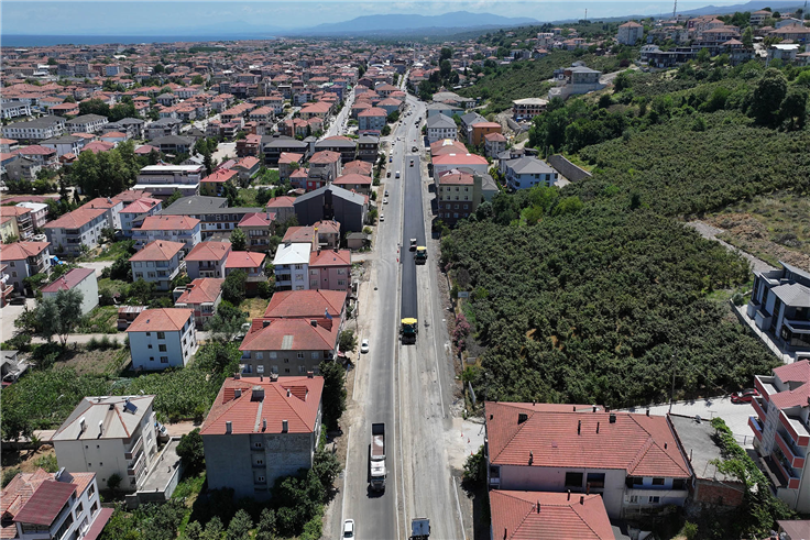 Karasu’nun en işlek güzergahı yepyeni bir yüze kavuşuyor 