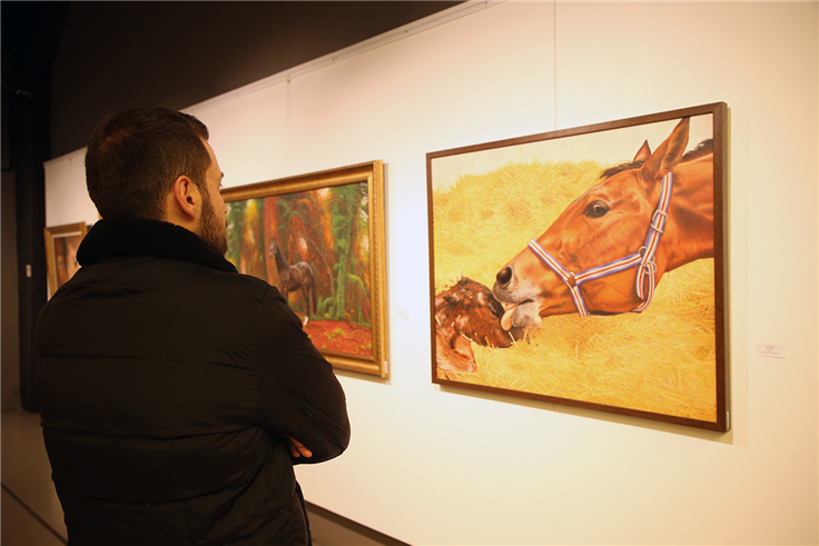 ‘Atların Rüyası’ resim sergisi OSM’de açıldı