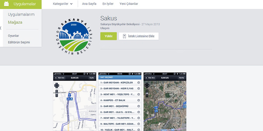 ADARAY ve Otobüslerin Konum Bilgileri Cebinizde