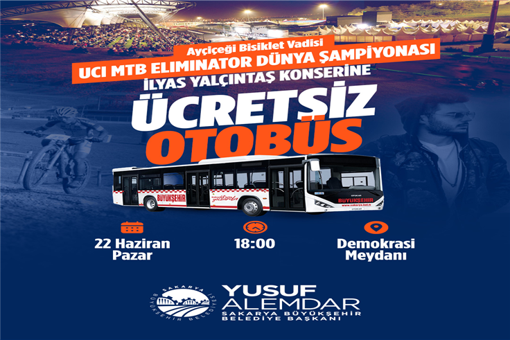 Dünya Şampiyonası ve İlyas Yalçıntaş konseri için ücretsiz ulaşım