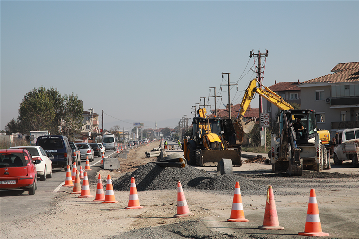 Yenilenen güzergâhta altyapı tamamlanıyor