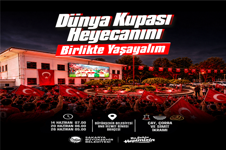 Dev ekran kuruldu: Sakarya Ay Yıldız için bu meydanda tek yürek olacak