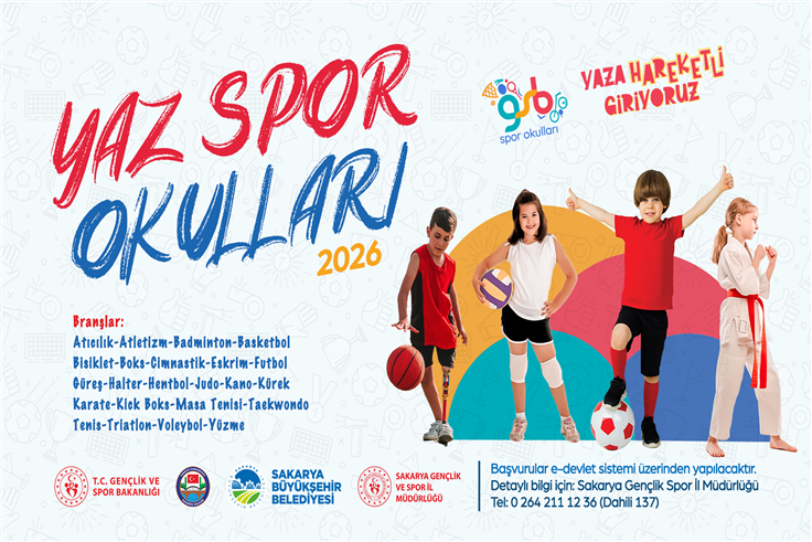 Yaz Spor Okulları’nda yeni dönem heyecanı başlıyor