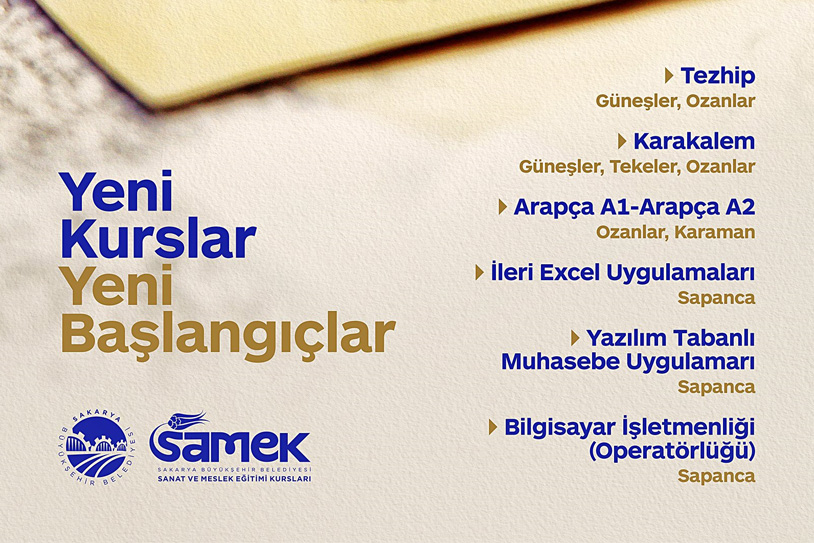 SAMEK merkezlerinde yeni branşlar için kayıtlar başladı