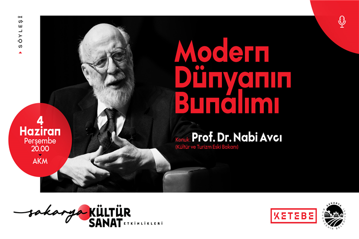 Prof. Dr. Nabi Avcı, AKM’de Sakaryalılarla buluşacak