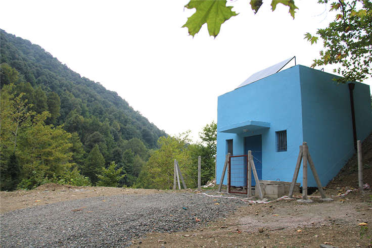 Şehrin modern içmesuyu depoları devrede