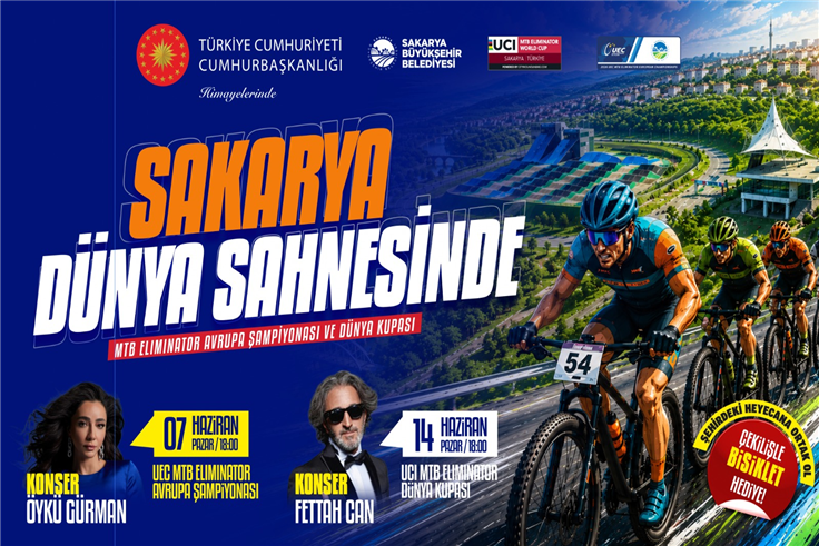 MTB Avrupa Şampiyonası ve konser için geri sayım: “Heyecan Sakarya Ayçiçeği Bisiklet Vadisi’nde başlıyor”