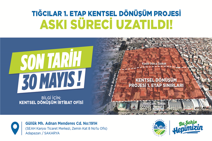 Büyükşehir’den bilgilendirme: Kentsel dönüşümde askı süreci uzatıldı
