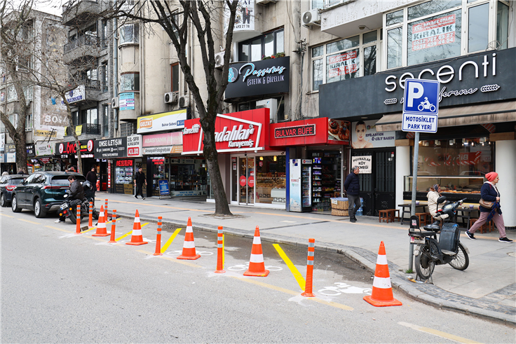 Büyükşehir’den şehir merkezinde motosikletler için düzenli park alanları
