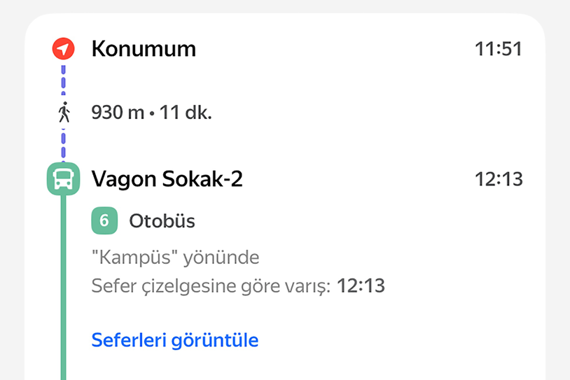 Toplu ulaşımda dijital ağ genişliyor: Google Maps’ten sonra Yandex’te