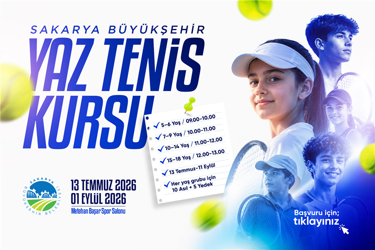 Yaz Spor Okulları’nda tenis kursları başlıyor