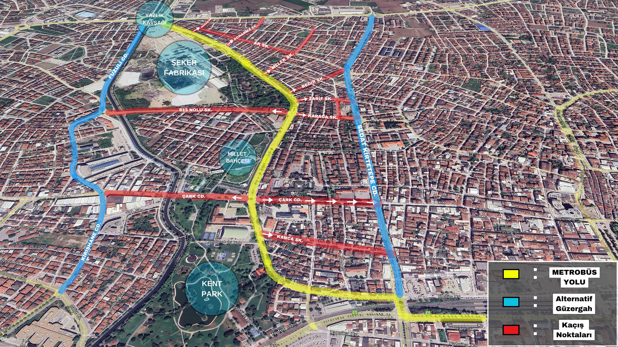 Büyükşehir’den sürücülere alternatif güzergâh bilgilendirmesi