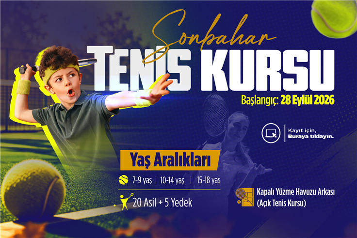 Sonbahar Spor Okulu’nda tenis heyecanı başlıyor