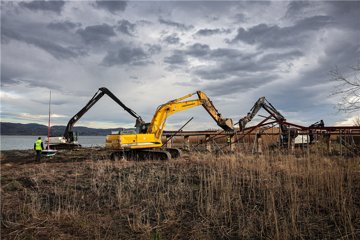 SASKİ paylaştı: “6 kilometrelik hatta kaçak iskele ve yapılar kaldırıldı”