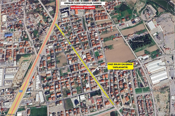 Büyükşehir Küpçüler Caddesi’nde yenileme çalışmalarına başlıyor