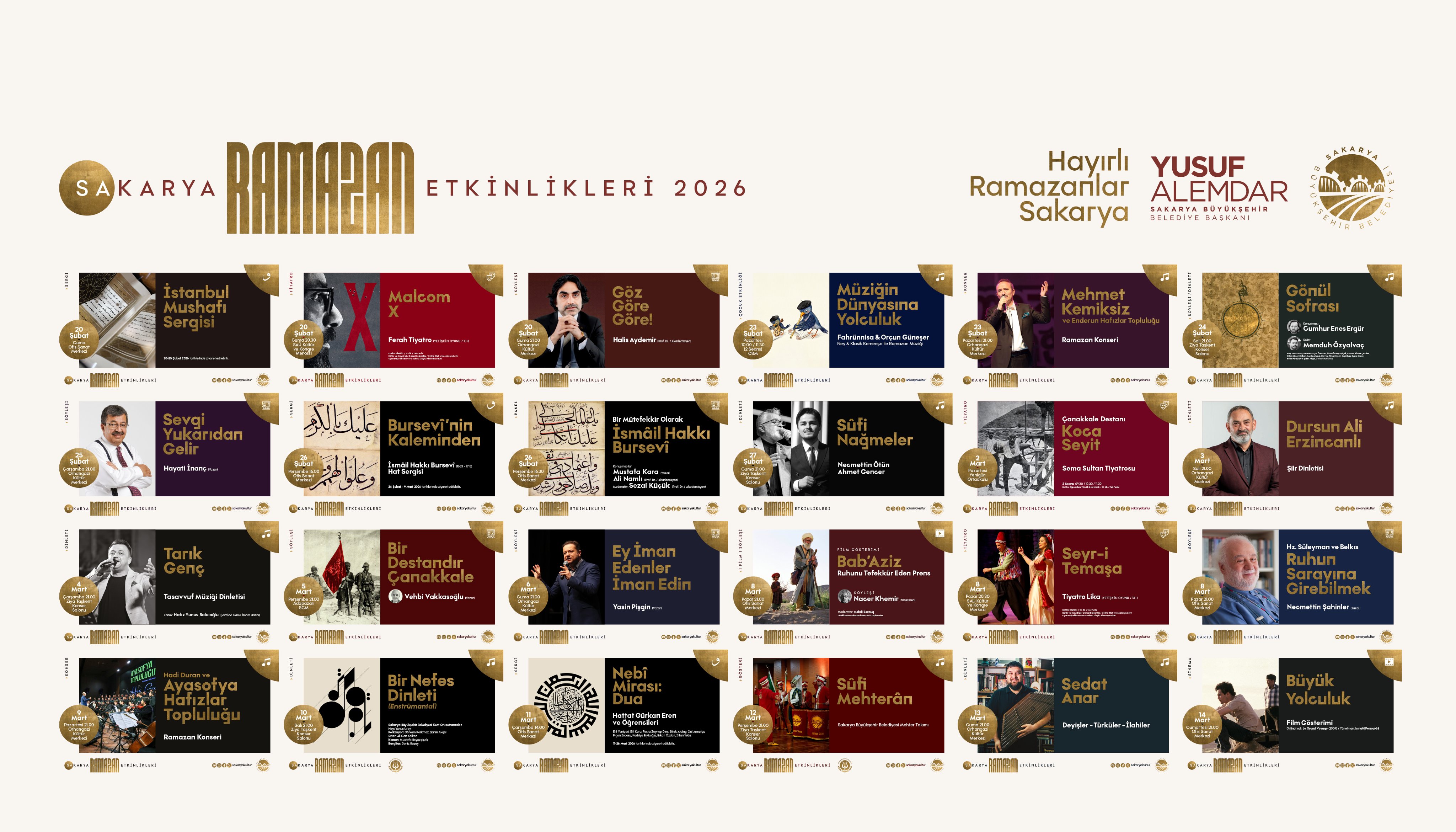 Büyükşehir’in Ramazan kültür sanat takvimi belli oldu