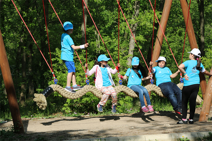 Çocuklar Macera Park’ta doyasıya eğlendi