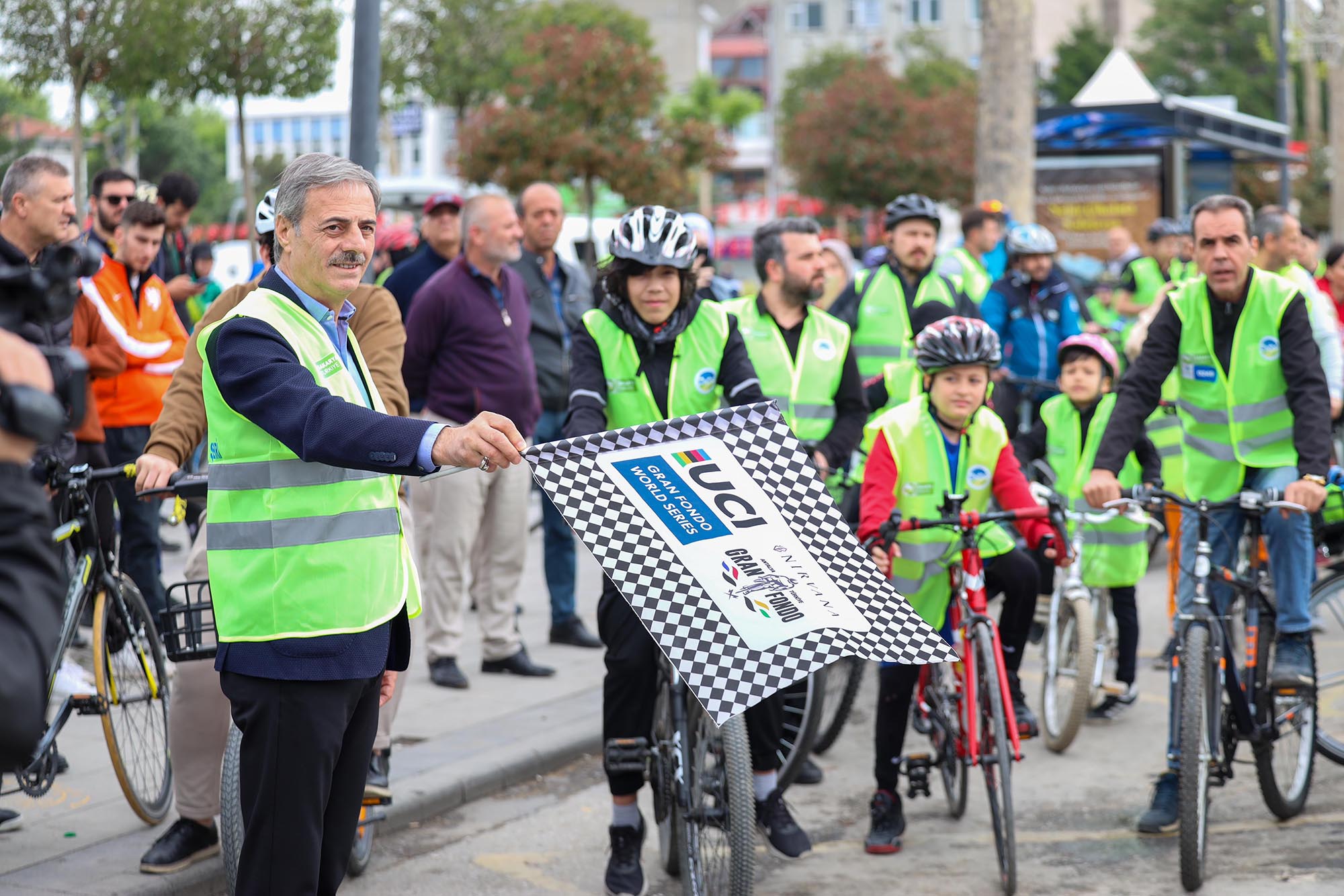 Trafik Haftası’nda pedallar şehrin merkezinde döndü