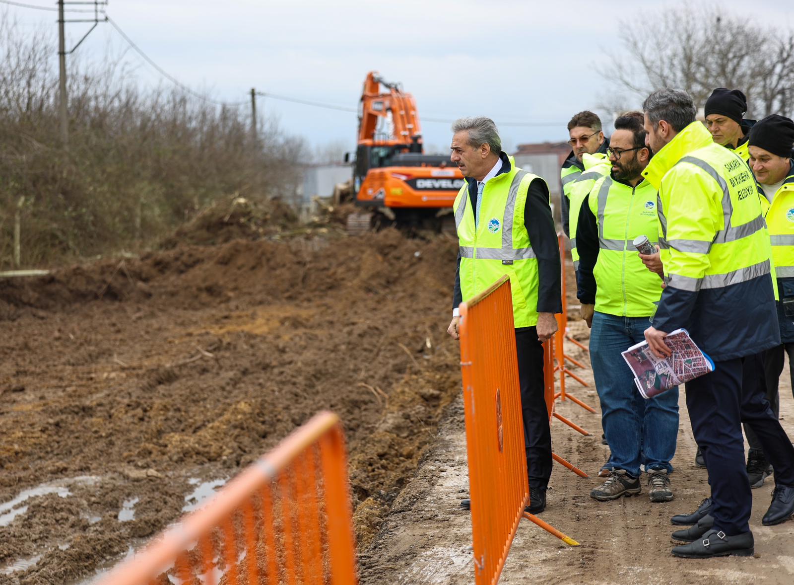 Yazlık Kavşağı’nda trafik yükünü hafifletecek duble yolda çalışmalar başladı
