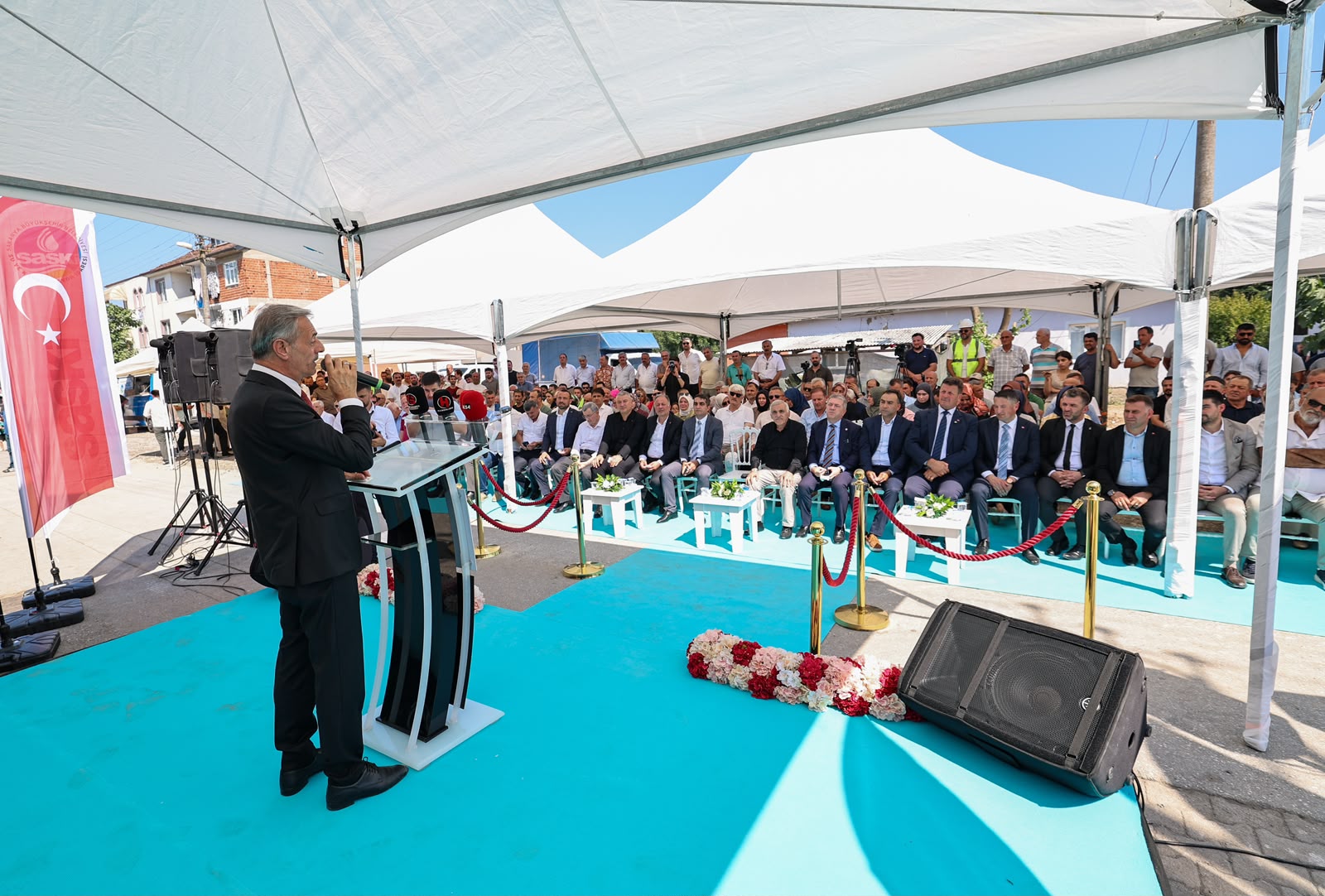 Akyazı’nın geleceğine 1 milyar TL’lik yatırım: “Tarihi bir günde ilçemizin su geleceğini güvence altına alıyoruz”