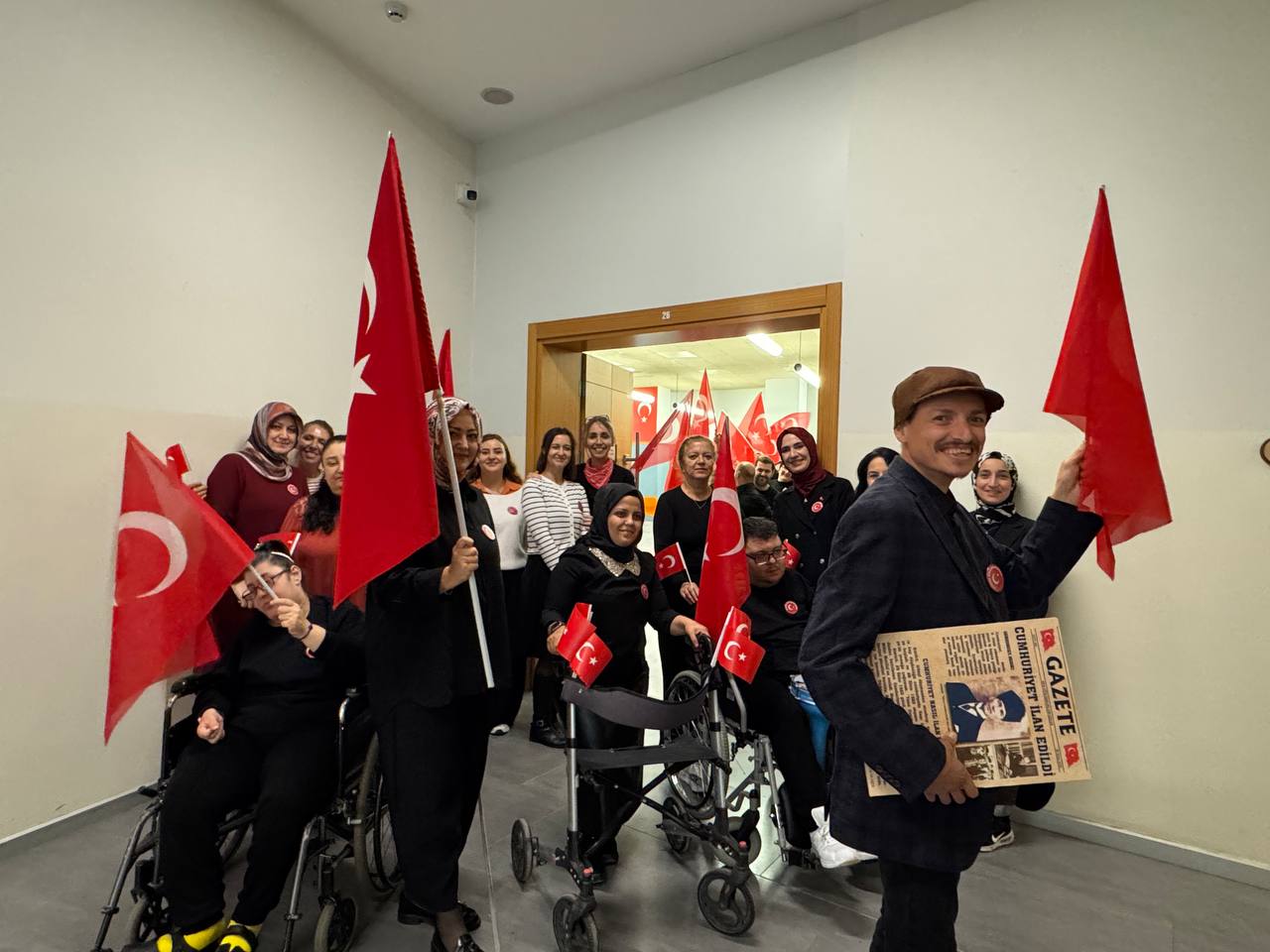 SGM’de özel bireylerin Cumhuriyet coşkusu