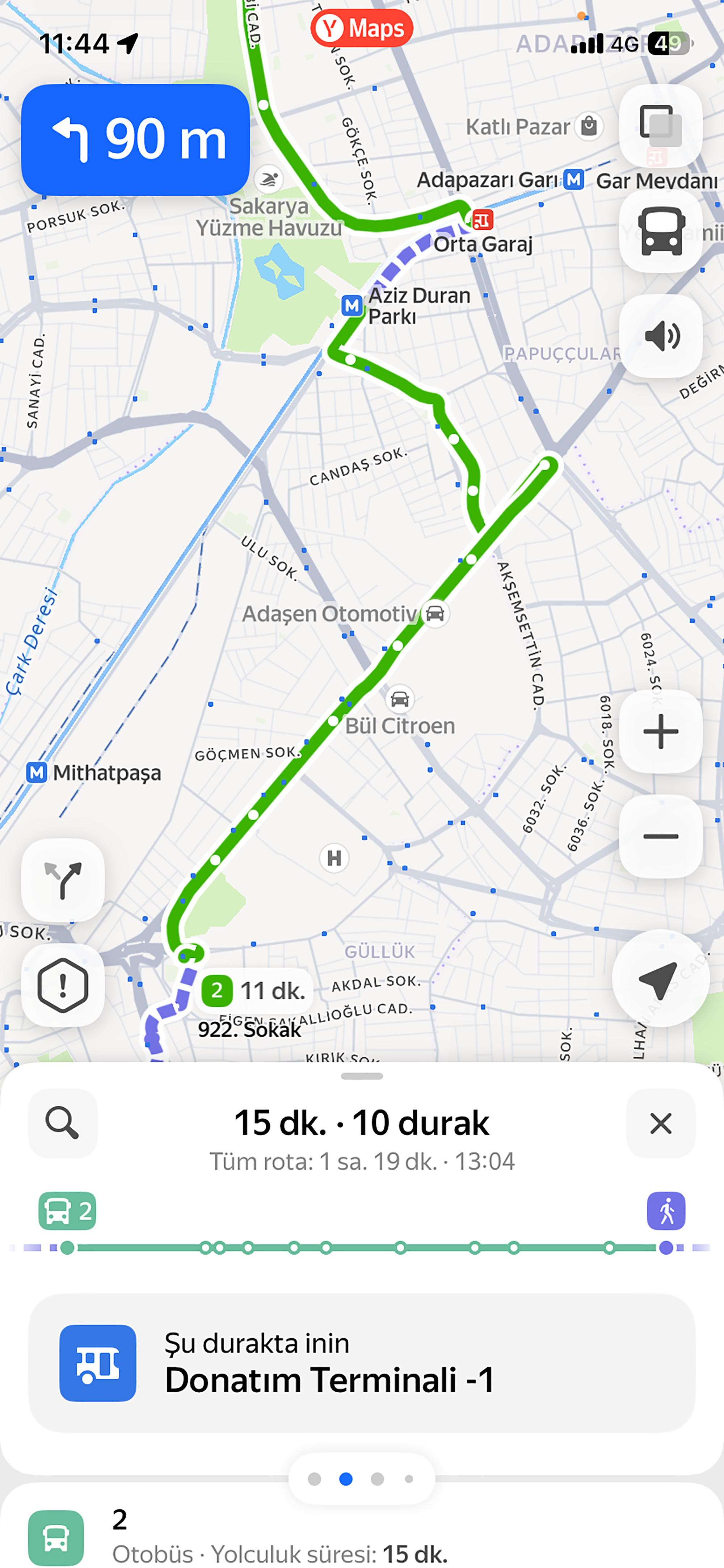 Toplu ulaşımda dijital ağ genişliyor: Google Maps’ten sonra Yandex’te