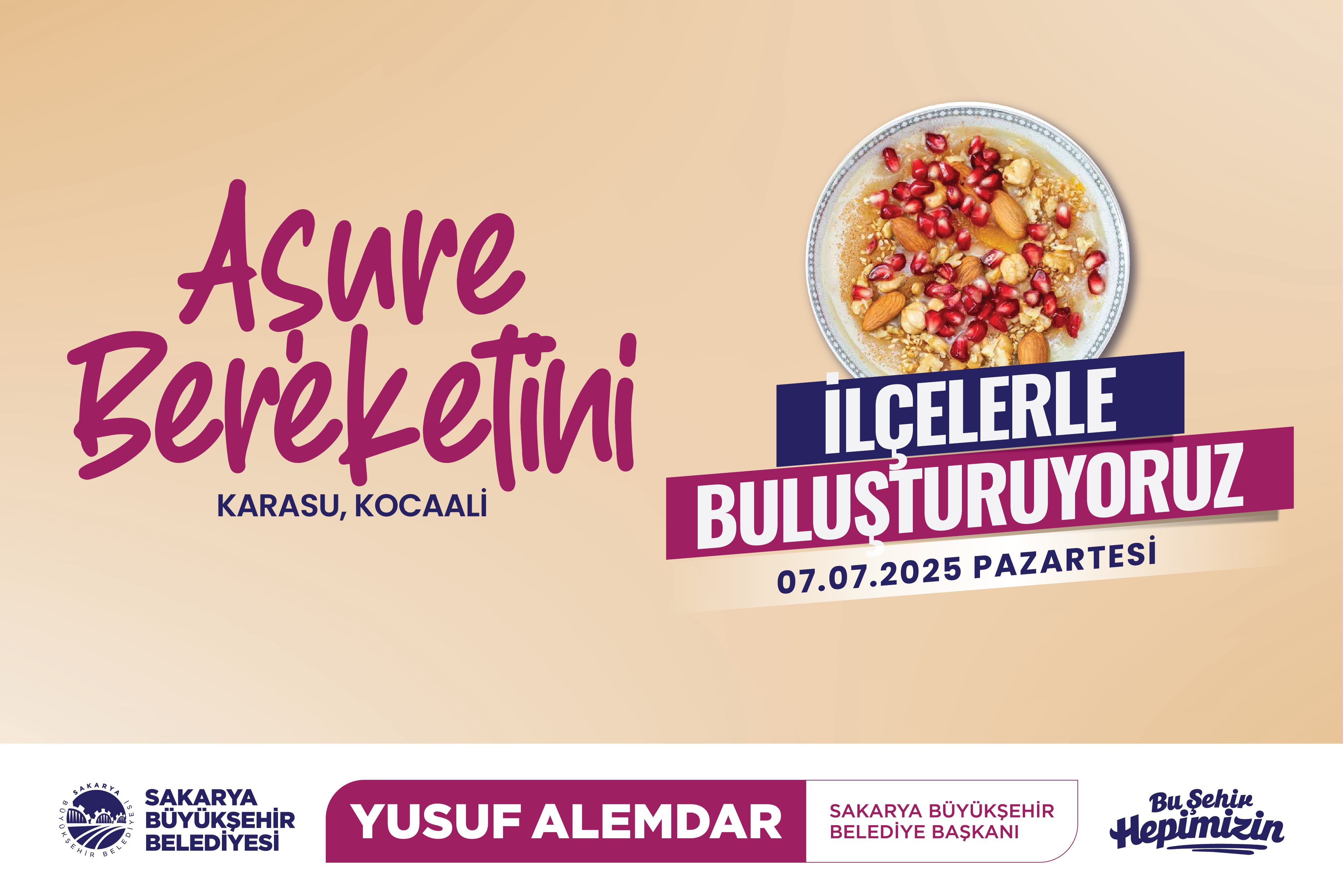 Büyükşehir Muharrem Ayı aşure bereketini şehrin 16 ilçesine taşıyacak 