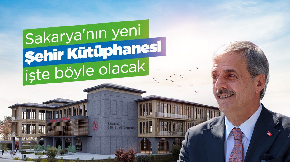 Sakarya'nın yeni Şehir Kütüphanesi işte böyle olacak