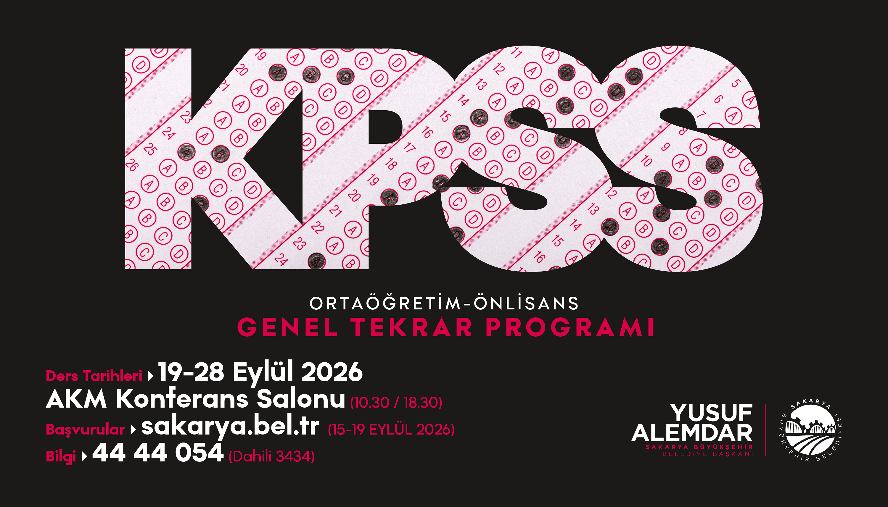 KPSS Genel Tekrar Programı ortaöğretim ve önlisans adaylarıyla AKM’de buluşuyor