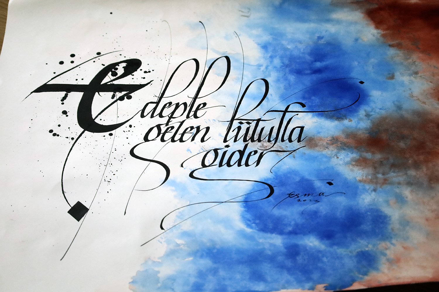 Sanatın incelikli dili: Kaligrafi ile her satır sanat eserine dönüşüyor