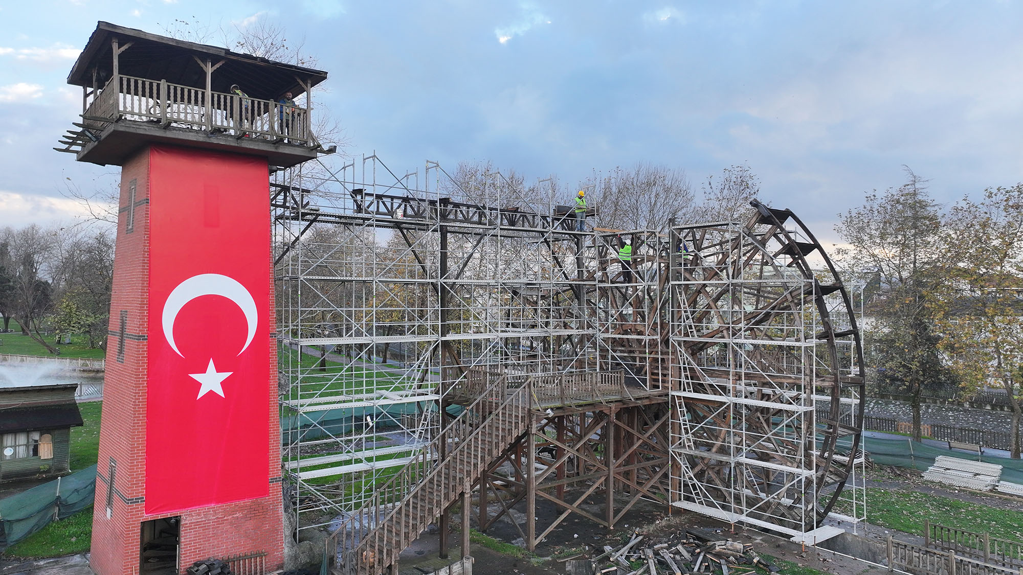 Sakarya’nın simgesi “Tarihi Çark” yenileniyor