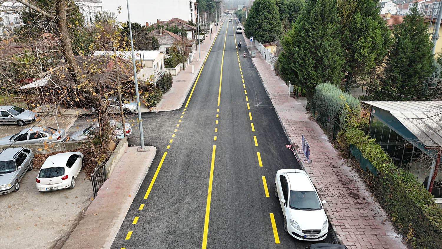 Arifiye Zübeyde Hanım Caddesi yenilendi