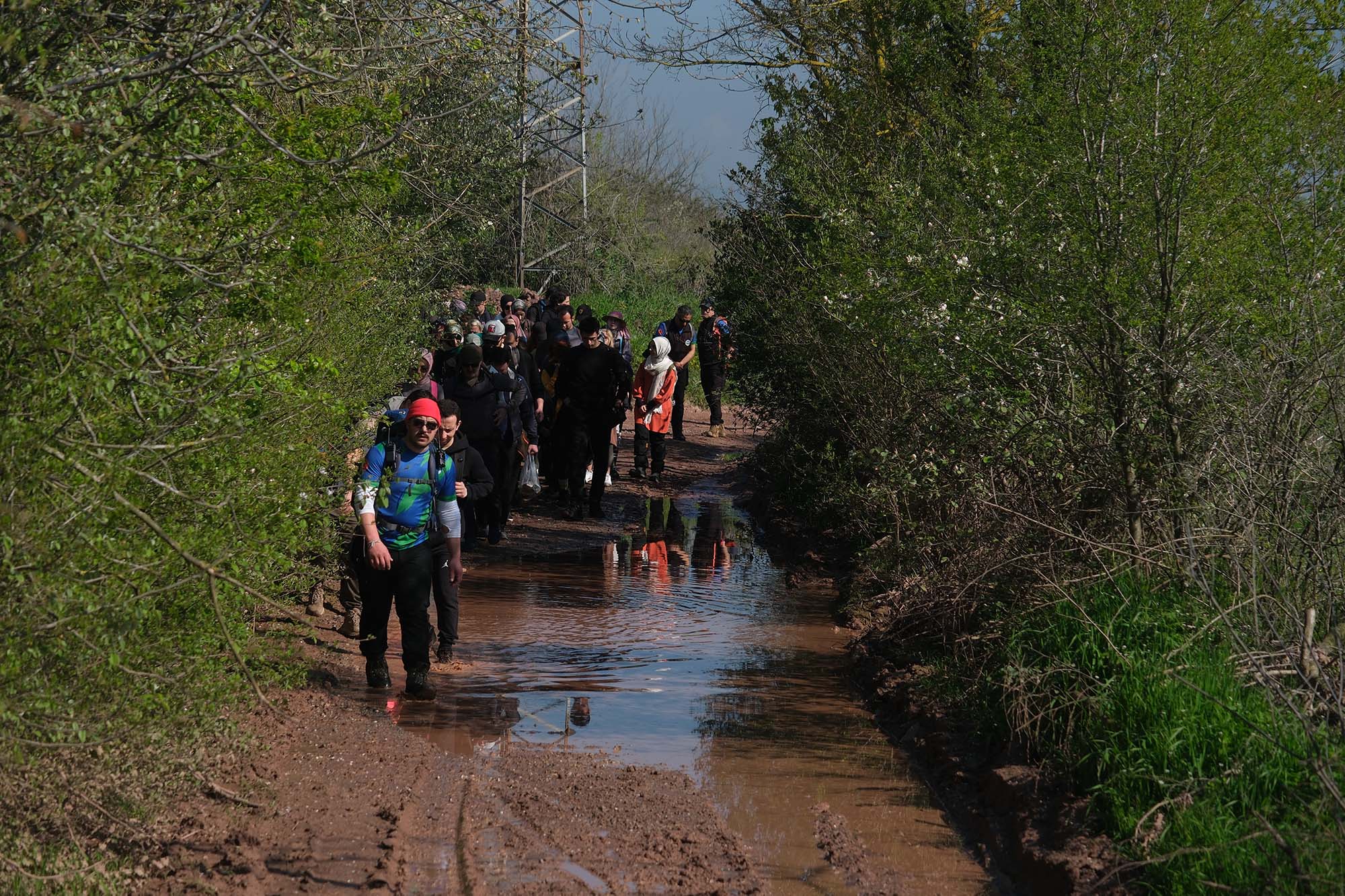 10 kilometre boyunca gördükleri her bir ayrıntıya hayran kaldılar