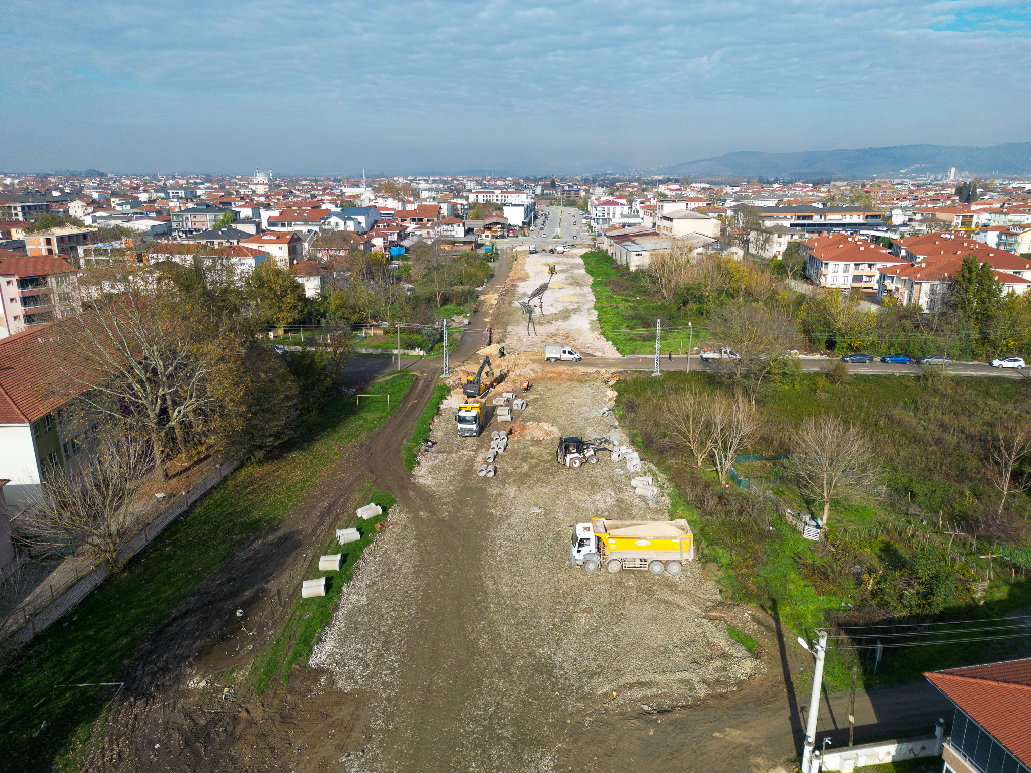 Alparslan Türkeş Caddesi’nde duble yol öncesi altyapı güçlendiriliyor