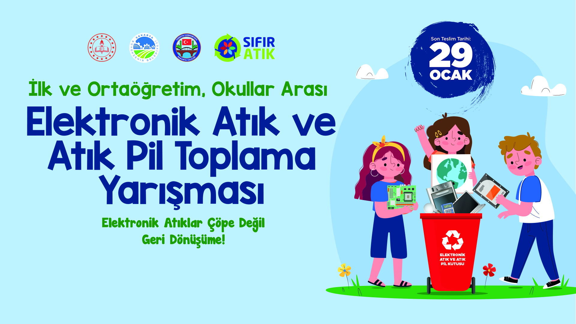 Elektronik Atık ve Atık Pil Toplama Yarışması başlıyor