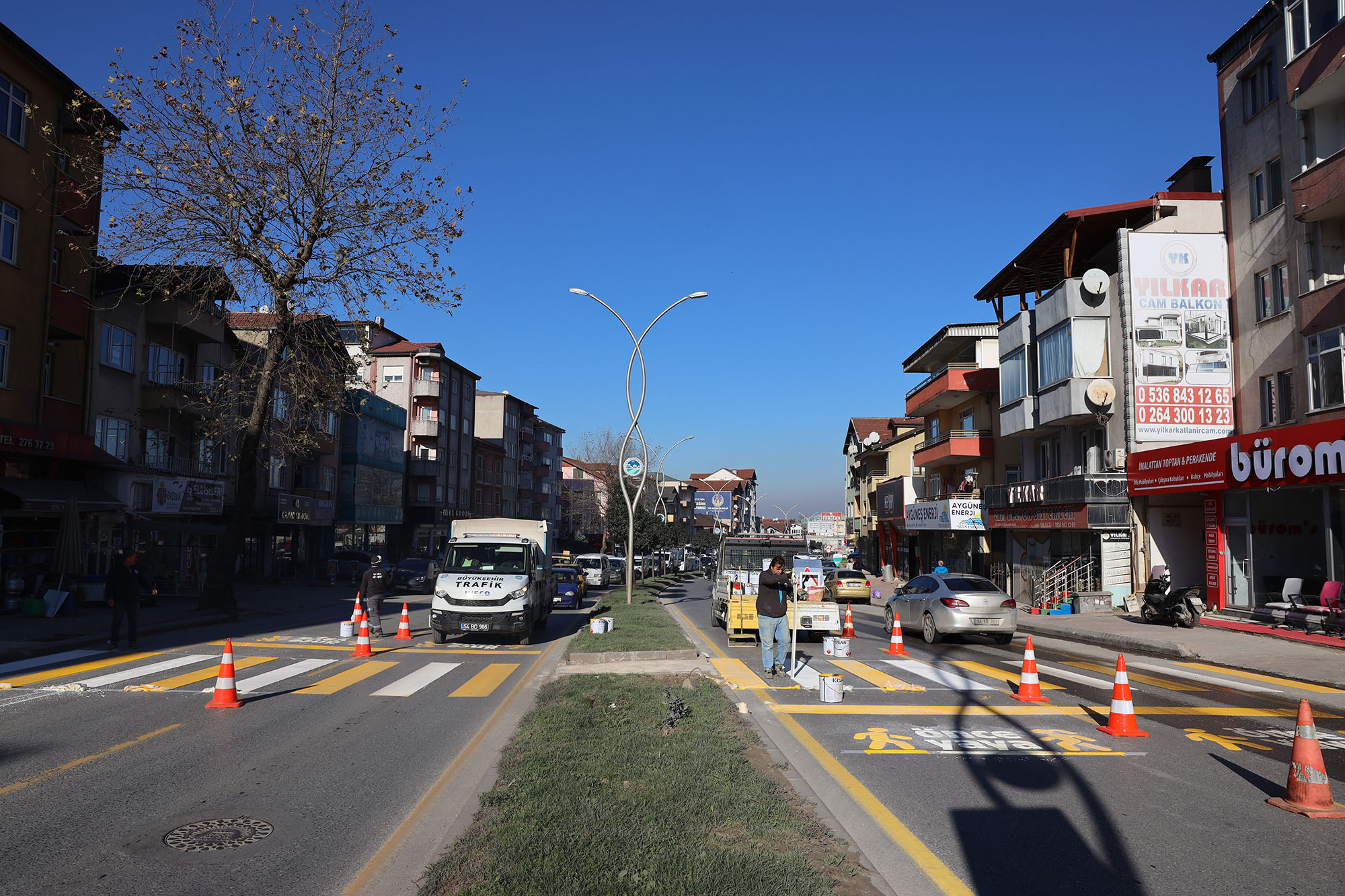 TEK Yokuşu’nda 1 kilometrelik plastik ferforje önlemi