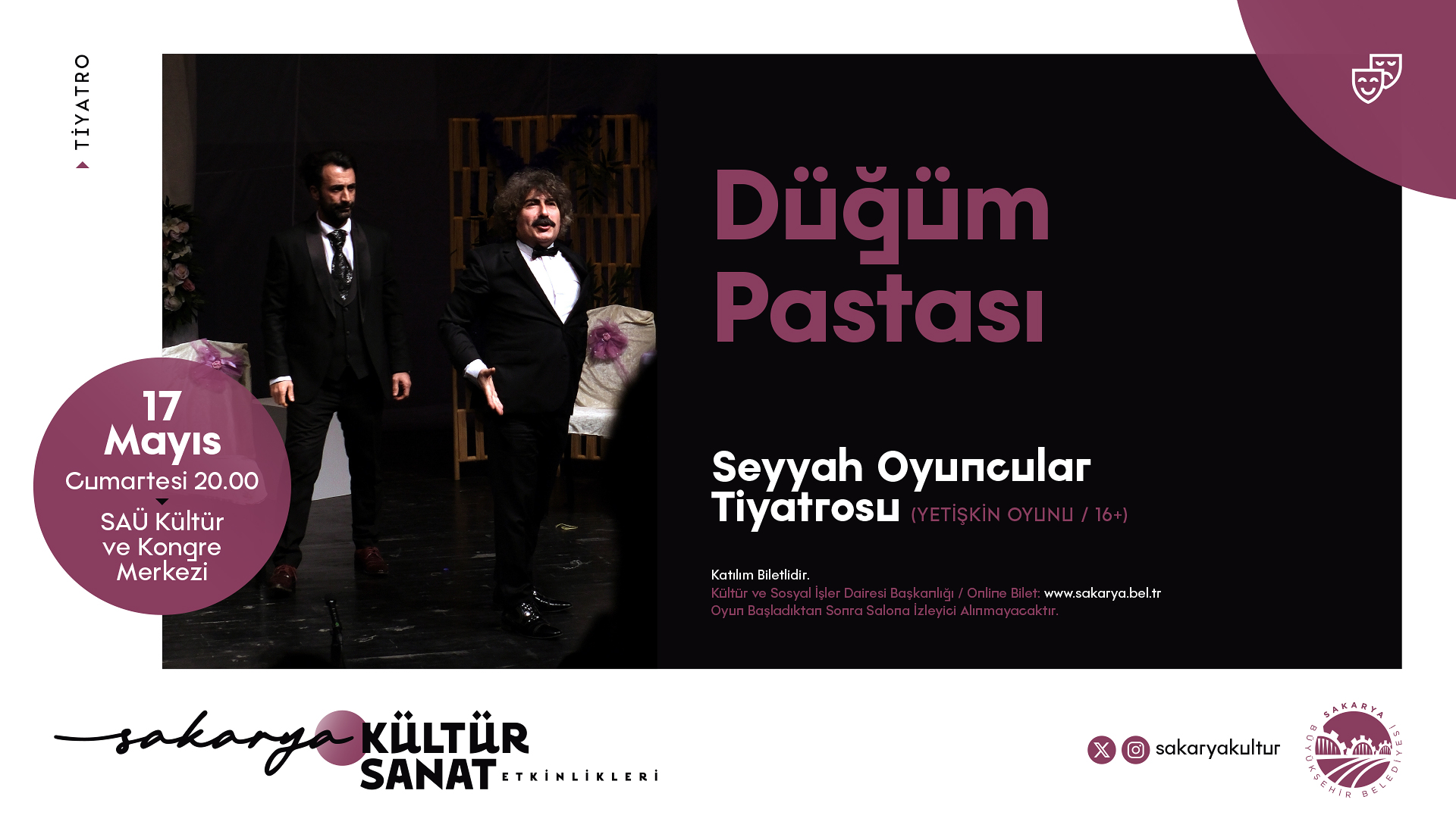 Büyükşehir kültür sanat etkinliklerinde Mayıs takvimi belli oldu