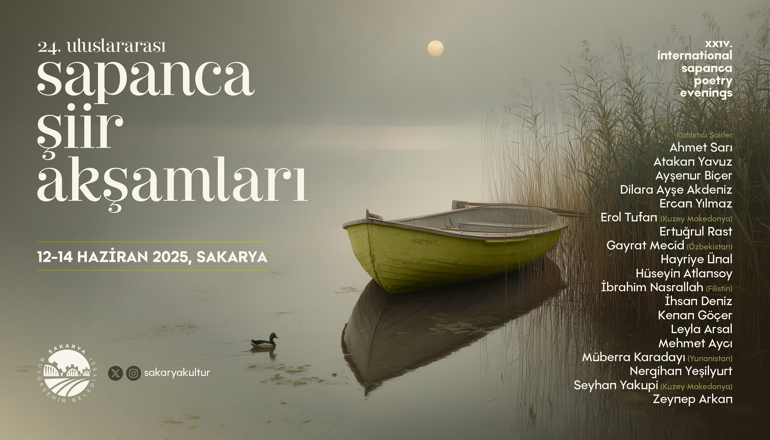 24. Uluslararası Sapanca Şiir Akşamları başlıyor
