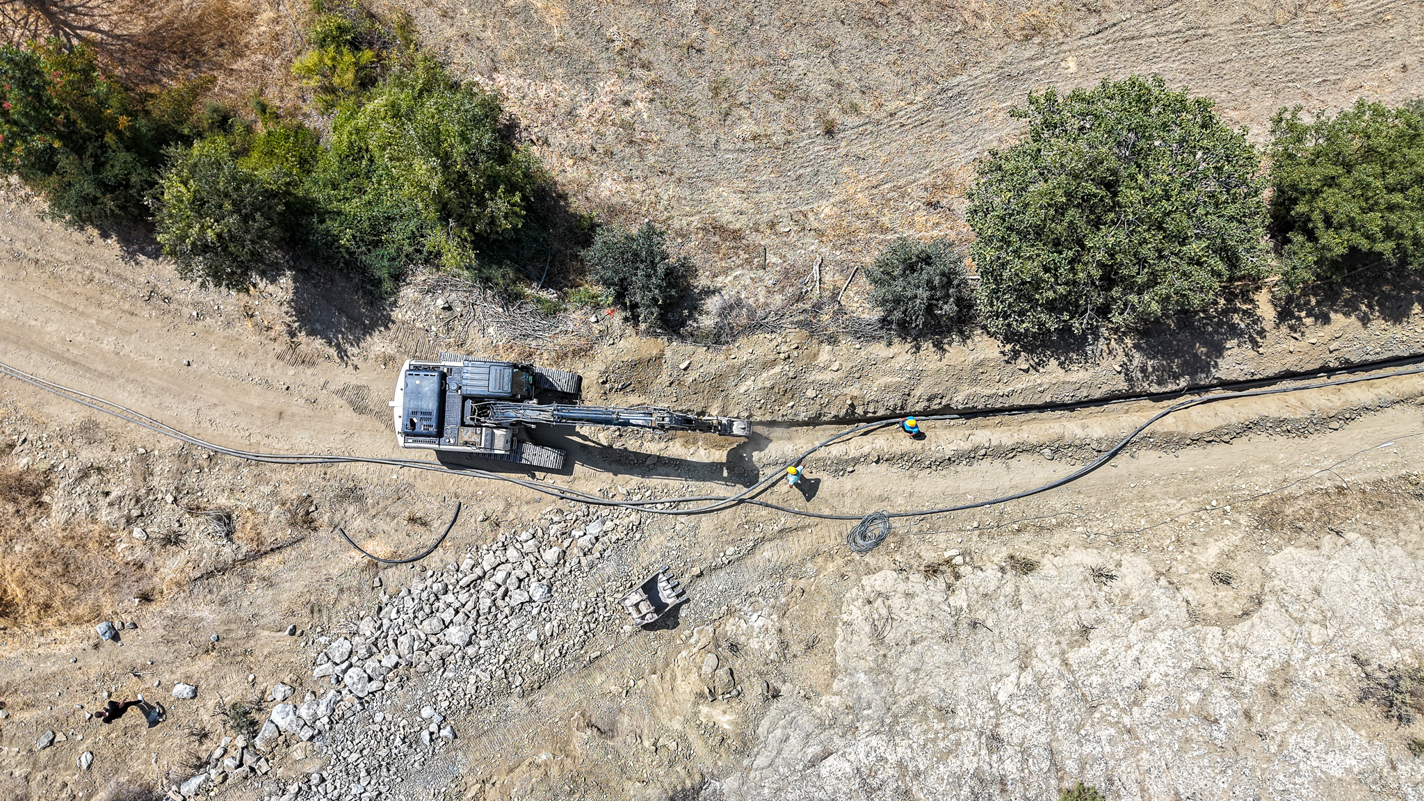 Şehren Mahallesi’ne yeni kaynak ile 2 bin metrelik içme suyu hattı