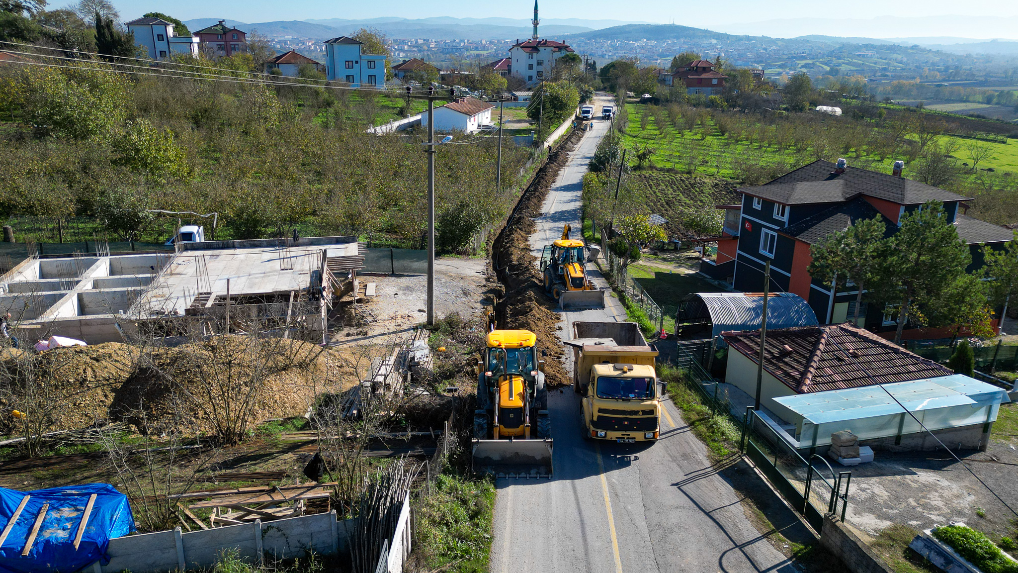 Ferizli Yeni Mahalle’nin 5 kilometrelik içme suyu hattı yenilendi