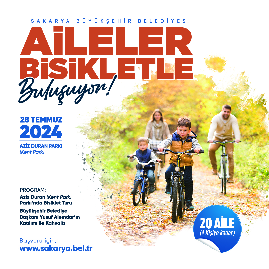 Büyükşehir çok sevilen bisiklet etkinliğini aileler için tekrar yapıyor 