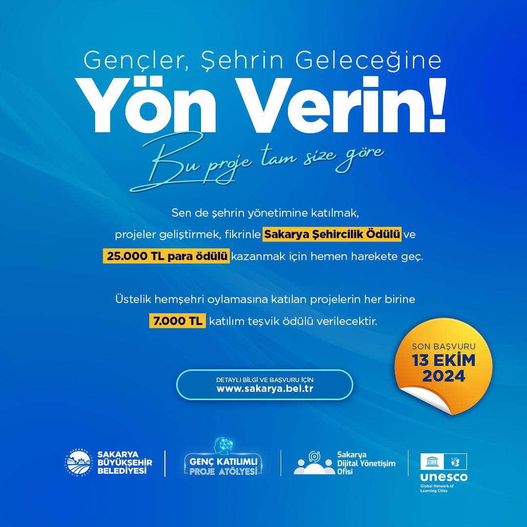 Gençler bu projeyle Sakarya’nın geleceğinde söz sahibi olacak