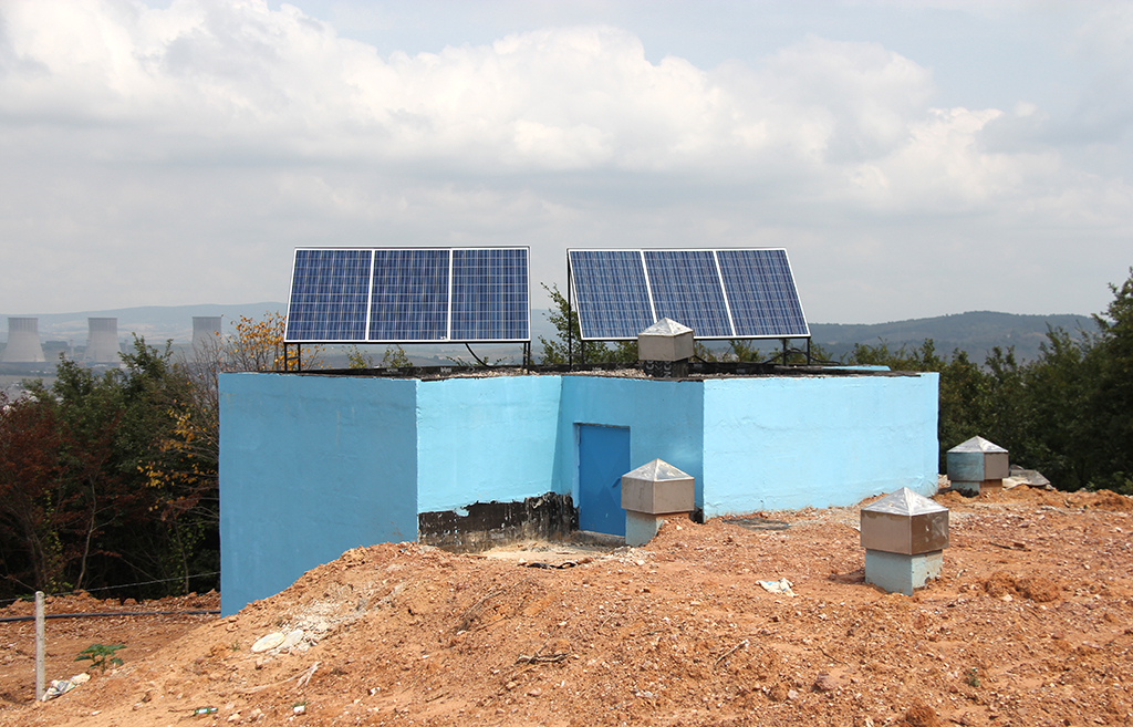 Şehrin modern içmesuyu depoları devrede