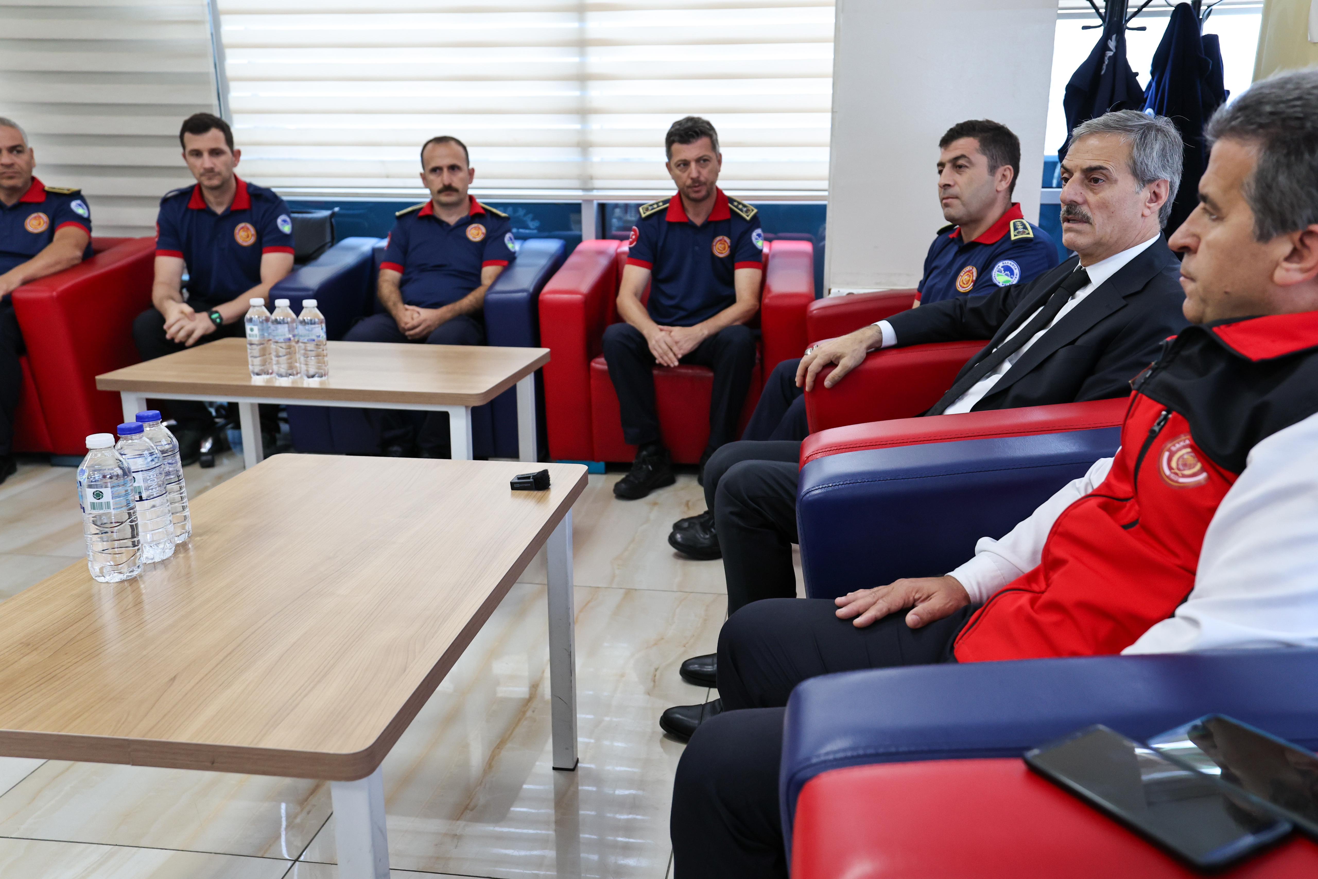 Yusuf Alemdar İtfaiye Teşkilatı'nda: “Fedakârlığınızı gören biri olarak sizinle gurur duyuyorum”